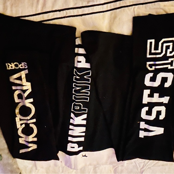 PINK Victoria's Secret Teal Kids Tee with Silver Logo - Picture 4 of 5